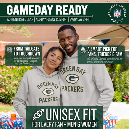 NFL Adult Gameday Hooded Sweatshirt - Poly Fleece Cotton Blend - Stay Warm and Represent Your Team in Style